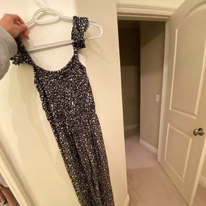 Starry Black and White Jumpsuit